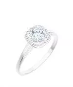 Prsteň Bonore - Biele Zlato 585 - Diamant 0,7 ct