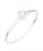 Prsteň Bonore - Biele Zlato 585 - Diamant 0,5 ct