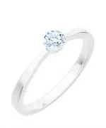 Prsteň Bonore - Biele Zlato 585 - Diamant 0,4 ct