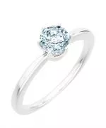 Prsteň Bonore - Biele Zlato 585 - Diamant 0,7 ct
