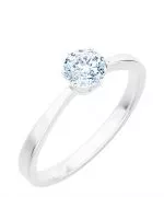 Prsteň Bonore - Biele Zlato 585 - Diamant 0,7 ct