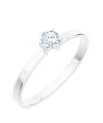 Prsteň Bonore - Biele Zlato 585 - Diamant 0,5 ct