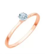 Prsteň Bonore - Ružové Zlato 585 - Diamant 0,4 ct