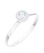 Prsteň Bonore - Biele Zlato 585 - Diamant 0,5 ct