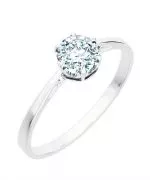 Prsteň Bonore - Biele Zlato 585 - Diamant 0,7 ct