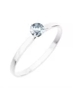 Prsteň Bonore - Biele Zlato 585 - Diamant 0,4 ct