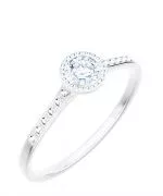 Prsteň Bonore - Biele Zlato 585 - Diamant 0,5 ct