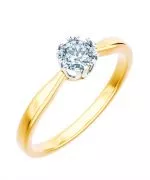 Prsteň Bonore - Zlato 585 - Diamant 1 ct