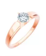 Prsteň Bonore - Ružové Zlato 585 - Diamant 0,7 ct