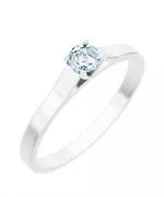 Prsteň Bonore - Biele Zlato 585 - Diamant 0,5 ct