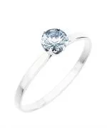 Prsteň Bonore - Biele Zlato 585 - Diamant 1 ct