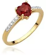Prsteň Bonore - Biele Zlato 585 - Rubín 1,1 ct