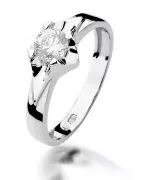 Prsteň Bonore - Biele Zlato 585 - Diamant 0,5 ct