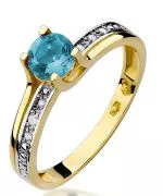 Prsteň Bonore - Zlato 585 - Topaz 0,5 ct