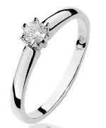 Prsteň Bonore - Biele Zlato 585 - Diamant 0,2 ct