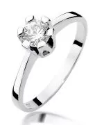 Prsteň Bonore - Biele Zlato 585 - Diamant 0,7 ct