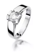 Prsteň Bonore - Biele Zlato 585 - Diamant 0,5 ct