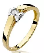 Prsteň Bonore - Zlato 585 - Diamant 0,09 ct