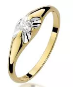 Prsteň Bonore - Zlato 585 - Diamant 0,1 ct