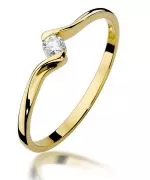 Prsteň Bonore - Zlato 585 - Diamant 0,09 ct