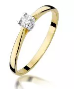 Prsteň Bonore - Zlato 585 - Diamant 0,15 ct