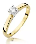 Prsteň Bonore - Zlato 585 - Diamant 0,25 ct