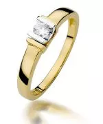 Prsteň Bonore - Zlato 585 - Diamant 0,1 ct