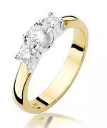 Prsteň Bonore - Zlato 585 - Diamant 0,25 ct
