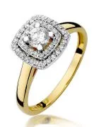 Prsteň Bonore - Zlato 585 - Diamant 0,3 ct