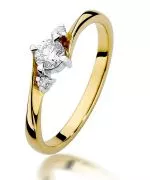 Prsteň Bonore - Zlato 585 - Diamant 0,25 ct