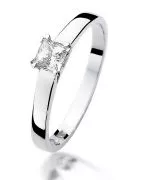 Prsteň Bonore - Biele Zlato 585 - Diamant 0,3 ct