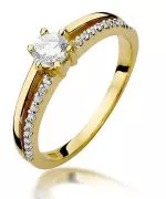 Prsteň Bonore - Zlato 585 - Diamant 0,3 ct