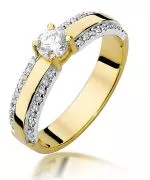 Prsteň Bonore - Zlato 585 - Diamant 0,25 ct