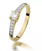 Prsteň Bonore - Zlato 585 - Diamant 0,3 ct