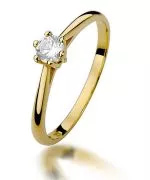 Prsteň Bonore - Zlato 585 - Diamant 0,15 ct