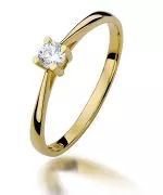 Prsteň Bonore - Zlato 585 - Diamant 0,15 ct