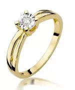 Prsteň Bonore - Zlato 585 - Diamant 0,08 ct