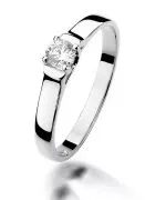 Prsteň Bonore - Biele Zlato 585 - Diamant 0,18 ct