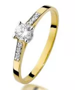 Prsteň Bonore - Zlato 585 - Diamant 0,15 ct