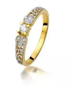 Prsteň Bonore - Zlato 585 - Diamant 0,1 ct