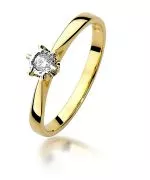 Prsteň Bonore - Zlato 585 - Diamant 0,05 ct