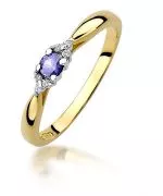 Prsteň Bonore - Zlato 585 - Tanzanit 0,15 ct