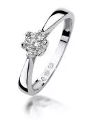 Prsteň Bonore - Biele Zlato 585 - Diamant 0,2 ct