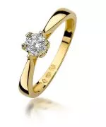 Prsteň Bonore - Zlato 585 - Diamant 0,2 ct