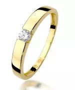 Prsteň Bonore - Zlato 585 - Diamant 0,12 ct