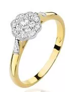 Prsteň Bonore - Zlato 585 - Diamant 0,23 ct