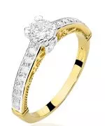 Prsteň Bonore - Zlato 585 - Diamant 0,3 ct