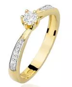 Prsteň Bonore - Zlato 585 - Diamant 0,15 ct