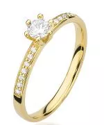 Prsteň Bonore - Zlato 585 - Diamant 0,25 ct