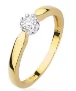 Prsteň Bonore - Zlato 585 - Diamant 0,15 ct